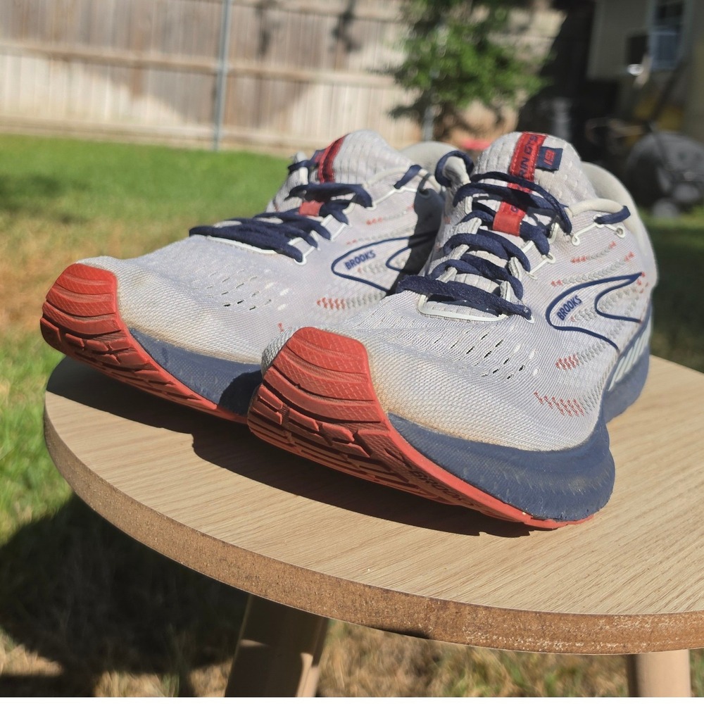 Brooks Glycerin GTS 19 Mens Running Shoes Grey Blue Red 1103571D092 Size 12